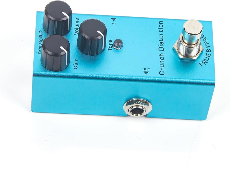 IOppWin Crunch Distortion Guitar Pedal - High-Gain Tone, True Bypass, Noise Reduction, Aluminum Body, DC 9V for Electric Guitar - Image 5
